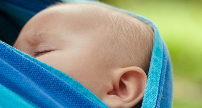 Bikin sendiri gendongan baby sling pouch