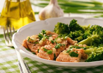 Broccoly and Fish Baked