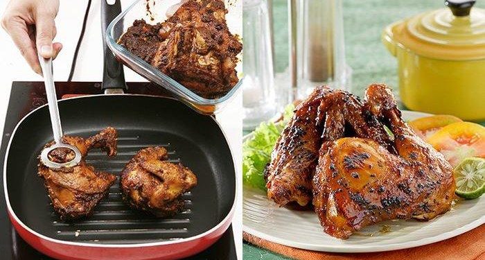 Resep Ayam Bakar Sederhana, Pakai Teflon