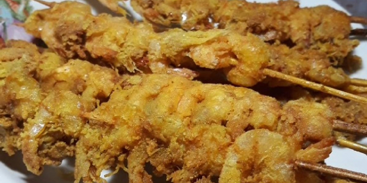 Sate Udang Goreng