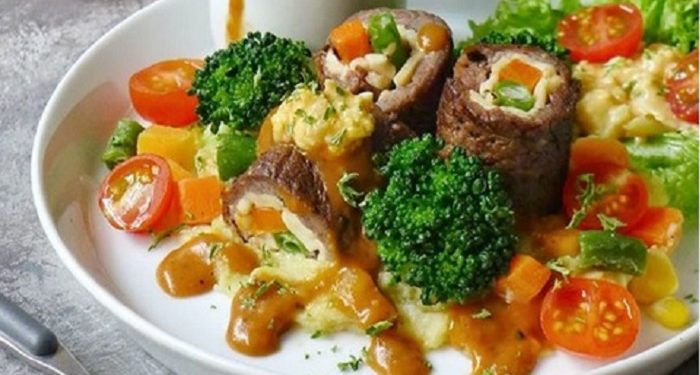 Resep Bistik Gulung Sayur