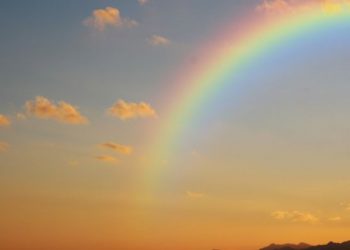 Pelangi sempurna kota nabi