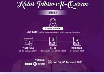 Buka Kelas Tahsin Online, RQS Gorontalo Tampung 300 Peserta