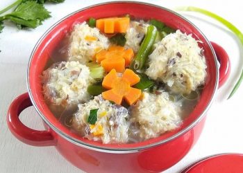 Makan Siang Segar dengan Sop Bakso Rambutan