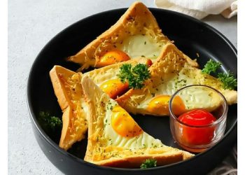 Roti Panggang Telur Keju, Sajian Pagi Enak dan Mudah