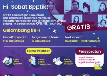 Pelatihan TIK Gratis dari Kemenkominfo Telah Dibuka, Cek Persyaratannya