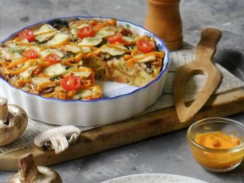 Resep Savory Bread Pudding, Olahan Sajian Pagi Gurih dan Praktis