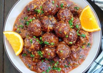 Resep Chicken Meatballs and Sauce Orange, Olahan Bola Daging Segar khas Icha Savitry