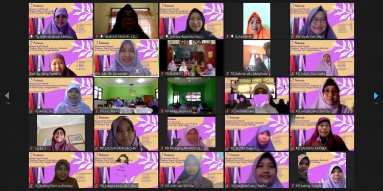 Salimah Pangkalpinang Ikuti Musda se-Provinsi Babel Secara Virtual