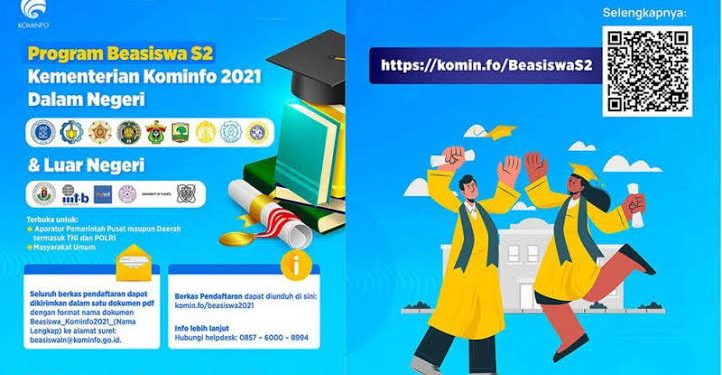 Beasiswa S-2 dari Kemenkominfo untuk Umum dan PNS