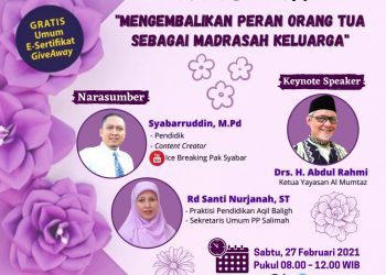Ratusan Peserta Se-Indonesia Ramaikan Webinar Parenting Salimah Kalbar