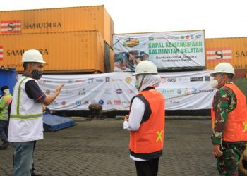 Kapal Kemanusiaan ACT Angkut 1000 Bantuan Kalimantan Selatan