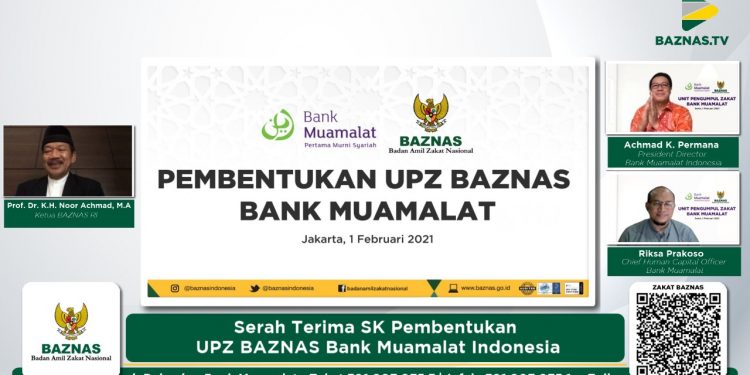 BAZNAS Resmikan UPZ Bank Muamalat Indonesia