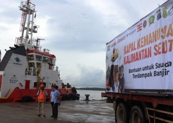 Bantuan Kapal Kemanusiaan Tiba di Banjarmasin, Dorong Pemulihan Bencana