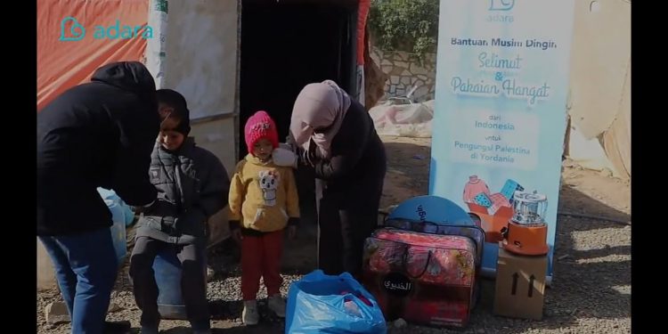 Musim Dingin Tiba, Adara Salurkan Bantuan untuk Para Pengungsi Palestina