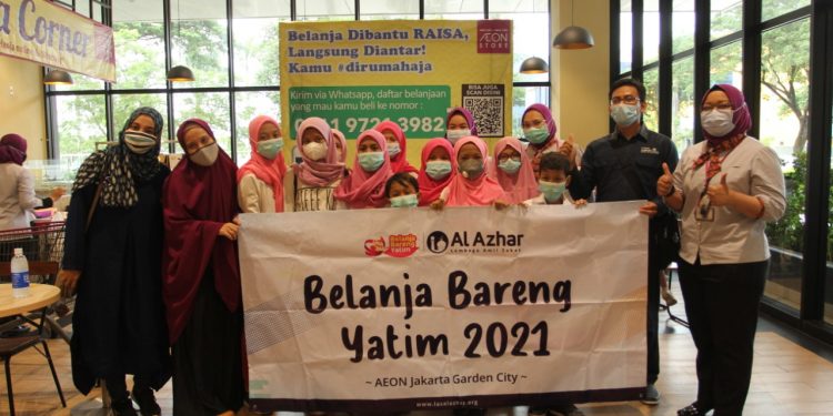 LAZ Al Azhar Ajak Anak Yatim Korban Banjir di Kampung Melayu Belanja Sepuasnya ke Mall