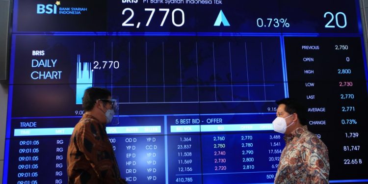 Bank BSI Masuk 10 Besar Emiten Berkapitalisasi Pasar Terbesar