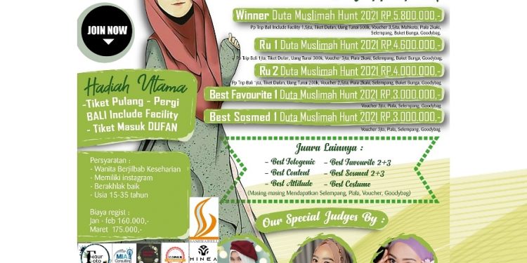 Event Kompetisi Fashion Show Duta Muslimah Hunt 2021