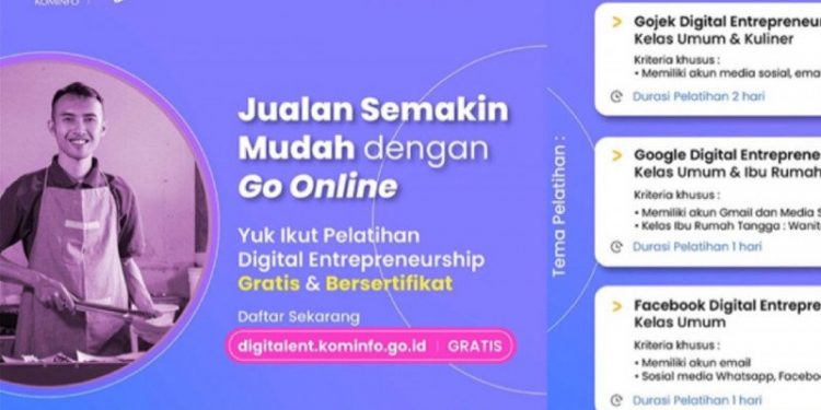 Pelatihan Gratis Digital Entrepreneurship dari Google, Facebook, dan Gojek
