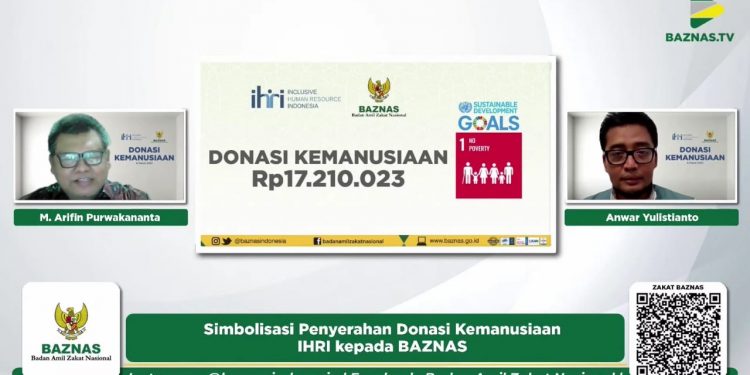 IHRI Gandeng BAZNAS Salurkan Donasi Kemanusiaan untuk Masyarakat Terdampak Bencana