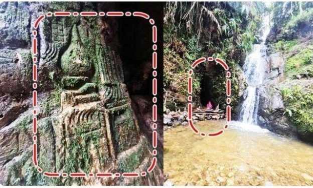 Ukiran Berlafadz Allah di Gua Bersejarah