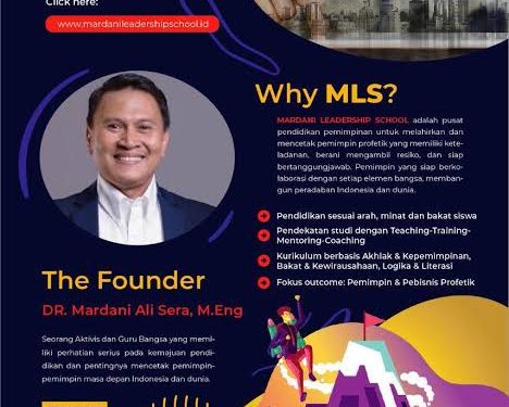Mardani Ali Sera Perkenalkan Mardani Leadership School