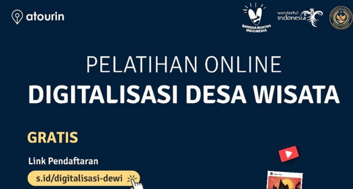 Pelatihan Online Digitalisasi Desa Wisata