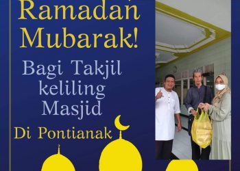 HmC Pontianak Berbagi Takjil Keliling Masjid