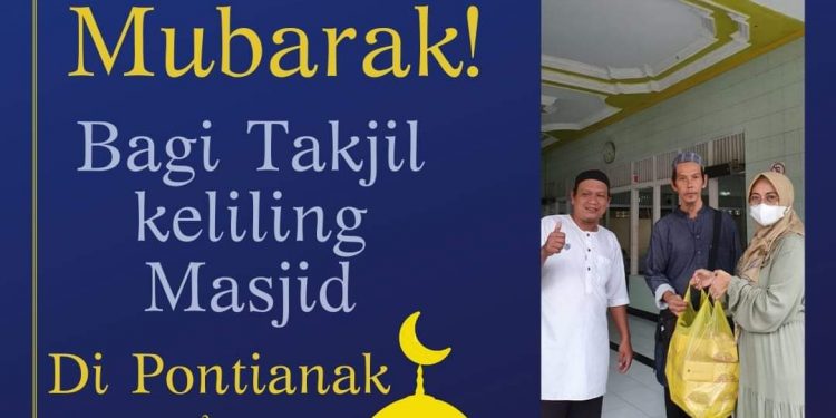 HmC Pontianak Berbagi Takjil Keliling Masjid
