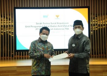 Optimalkan Pengelolaan Zakat Infaq Sedekah, Bank Syariah Indonesia Resmikan UPZ