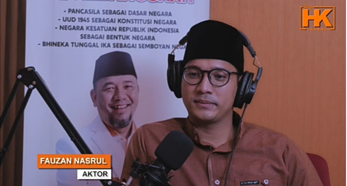 Fauzan Nasrul, Aktor FTV yang juga Seorang Santri (Foto: Channel Youtube: Bang HK Channel)