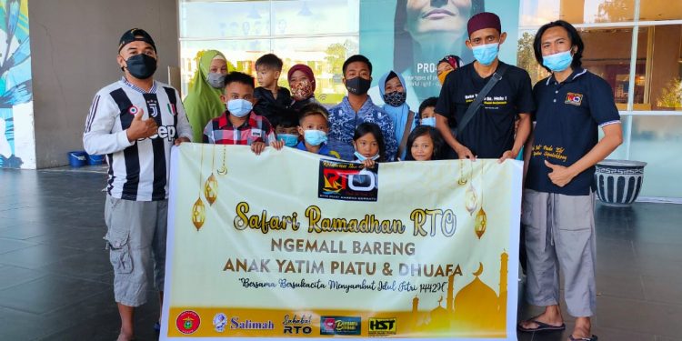 RTO Ngemall Bareng Anak Yatim-Piatu dan Dhuafa