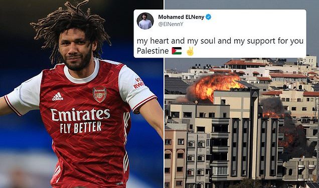 Bela Palestina, Pemain Arsenal Mohamed Elneny Banjir Dukungan