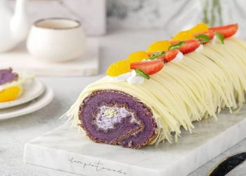 Cara Membuat Talas Roll Cake Keju Gondrong