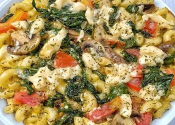 Resep Macaroni Fritata with Spinach and Mushroom