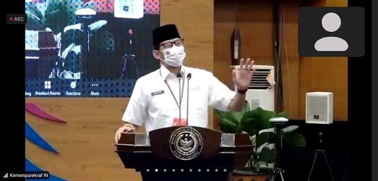 Gelar Halalbihalal Virtual, Sandiaga Uno Bangkitkan Pariwisata dan Ekonomi Kreatif di Tengah Pandemi
