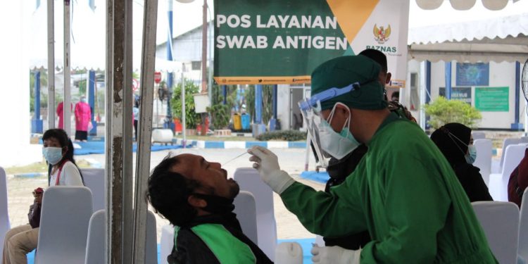 BAZNAS Buka Pos Layanan Swab Antigen Pemudik