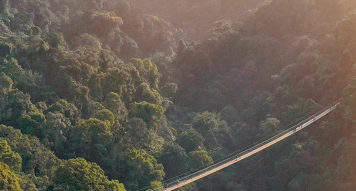 Wisata Jembatan Gantung Situ Gunung Suspension Bridge Sukabumi
