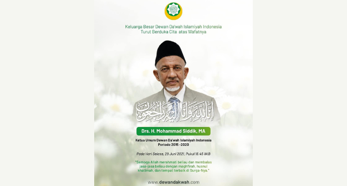Mantan Ketua Umum DDII, Mohammad Siddik Meninggal Dunia
