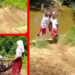 Bukan Berangkat Sekolah, ini Penjelasan Video Viral Anak Sekolah Menyeberangi Sungai dengan Keranjang Gantung