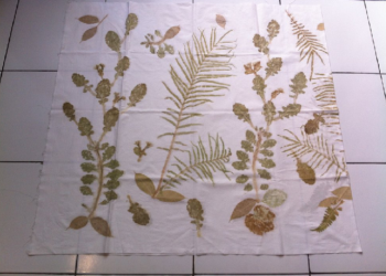 Membuat Hijab Ecoprint