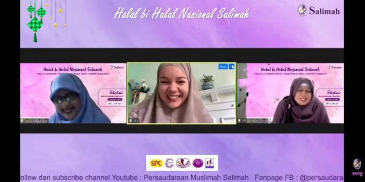 Dewi Sandra Berbagi Kisah Hijrah dalam Halal bi Halal Salimah