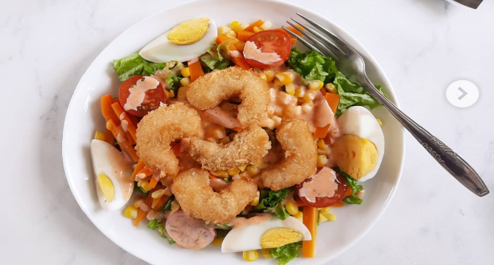 Sarapan Pagi Sehat dengan Shrimp Salad