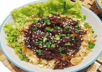 Sarapan Pagi dengan Nasi Goreng Beef Teriyaki