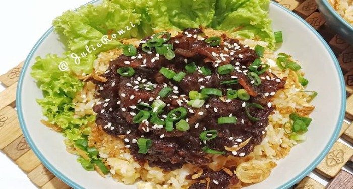 Sarapan Pagi dengan Nasi Goreng Beef Teriyaki