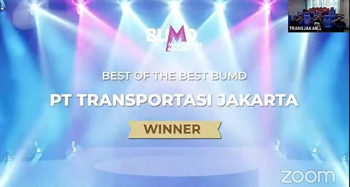 Transjakarta Borong Penghargaan di BUMN Marketeer Awards 2021