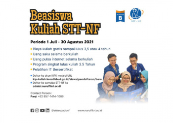 Beasiswa Kuliah S1 di STT-NF