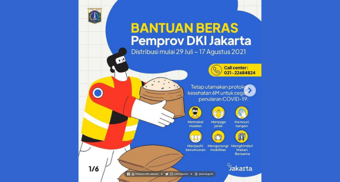 Bantuan Beras Pemprov DKI Jakarta untuk Keluarga Penerima Manfaat