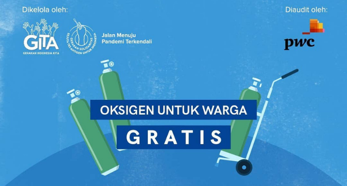 Tabung Oksigen Gratis untuk Warga Jabodetabek