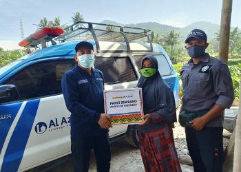 LAZ Al Azhar dan Maybank Syariah Kirimkan Paket Sembako ke Lokasi Pasca Bencana